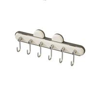 Suction Cup Stretch Hook,Door Back Gap Rack,Wall-Mounted Sticky Hanger,Multifunctional Expansion Gap Hook(Black)