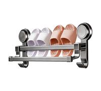 Suction cup towel holder, suction cup hanger with two hooks, double towel rail for the toilet, for apartments, houses, bathrooms, mirrors, tiles, walls, doors and smooth