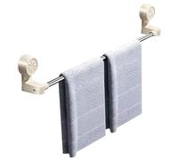 Suction Cup Towel Rail - Adjustable, ON, Retractable Rack for Space Saving, No Drilling Installation with Rotating Design, Bathroom Towel Holder for Home, Dorm and Hotel