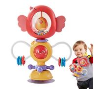 Suction Cup Toys - Baby Rattle Toy, todlers Sensory Fidget Toyss | High Chair Toy Developmental Tray, Educational Learning Toys, Stress Relief Pop Tubes for autissm Bath Tub Play Pool Party Fun