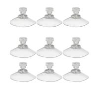 Suction Cups 10 PCS - 40 mm Transparent Plastic Window Suckers - No Drill Suction Mounts with Knurled Nut for Glass Mirror and Smooth Surfaces