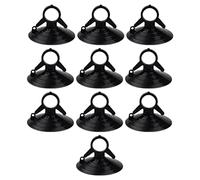 Suction Cups 10pcs 1.77 Inch Plastic Sucker Pads With Pull Ring for Glass Car Sunshade Black (Hooks Not Included) Sucker Pads Plastic Sucker Suction Cups for Glass
