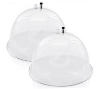 Suction Cups, 2 Pack, Vacuum Butt Massager Accessories for Butt Lifting, L | Transparent for Easy Monitoring, Contour-fit for Buttocks, Compatible with Vacuum Massagers