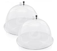 Suction Cups, 2 Pack, Vacuum Butt Massager Accessories for Butt Lifting, L. | Transparent for Easy Monitoring, Contour-fit for Buttocks, Compatible with Vacuum Massagers