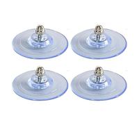 Suction Cups for Cat Beds - Pack of 4 PVC Suction Cups for Cat Windows | Screw Suction Cups for the Window Perch for Cats with a Maximum Weight of 20 kg, Transparent Suction Pads with SC