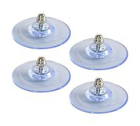 Suction Cups for Cat Window Bed - 4 Piece Cat Hammock Mounting Kit | Clear PVC Suction Cups with Screws, Holds 20 kg for Cat Window Seating, Lounging, Resting Area, Pet Accessories