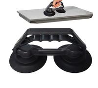 Suction Cups, Tile Suction Cups for Lifting Large Glass Panes, Ergonomic Handle, Double Claw Tool, Power-Saving, Strong Vacuum Lifter for Windscreen Marble Aquarium