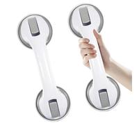 Suction Grab Rails for Bathroom, 30cm Shower Handle with Suction Cup, Support Grab Handle for Pregnant, Handicapped, and Elderly, Safety Grab Bar for Shower Bench (2 PCS)