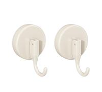 Suction Hook -2-Piece Set, Strong Push Detachable Heavy-Duty Hook, Suitable for Pendant in Kitchen, Bathroom and Living Room, Maximum Load of 5KG, Vacuum Suction Hooks (White)