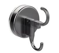 Suction Hook - Adjustable Waterproof Self-Adhesive Shower Hooks | 90° Rotating Traceless Suction Cup Hook for Hanging Towels, Loofah, Coat Bathroom Kitchen Door