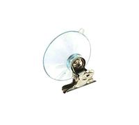 Securit Suction Hook with Clip Clear x 2 - 45mm