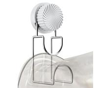 Suction Hook - Rotating No Drill Bathroom Holder, Powerful Heavy Duty Suction Cup Hook with 360 Degree Rotation, Easy Install Design, Ideal for Shower Kitchen Glass Living Room Towels Robes