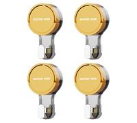 Suction Hooks 4/6 Packs, Powerful Push and Lock Vacuum Multi-Purpose Shower Hook for Hanging Strong Absorption Suction Cup Holds Up to 3kg for Kitchen Bathroom Door Window Easily Removable Repeatable