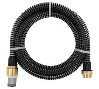 vidaXL Suction Hose with Brass Connectors Black 1.1" 4 m PVC