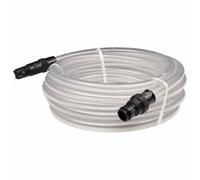 Suction Hose with PVC Connections, Transparent, 1 Inch, 10 m Length, Garden Hose, Flexible, Kink-Resistant with Foot Valve and Strainer for Watering, Garden, Lawn, Patio, Balcony, Greenhouse, Pool