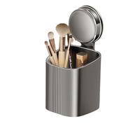 Suction Makeup Brush Holder,Wall Mounted Waterproof Toothbrush Organizer No Drilling for Electric Toothbrush, Toothpaste, Razor, Tableware Design for Office Bathroom Kitchen