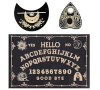 suction Ouija Board, Classic Black Ouija Board Set for Divination and Spiritual Communication, Durable Talking Boards with Planchette, Perfect for Gatherings and Home Decor
