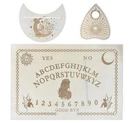 suction Ouija Board, Ouija, Wooden Log Color Ouijas Board Set, With Planchette Metaphysical Message Dowsing, Divination Boards Talking Boards with Planchette for Witchcraft Supplies