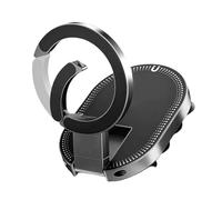 Suction Phone Mount - 360° Magnetic Car Phone Holder | Foldable CellPhone Stand With Strong Suction Cup & Hook | Dashboard Windshield Desk Mobile Holder