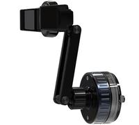 Suction Phone Mount, 360 Rotating Car Phone Holder, 4.96 x 4.21 x 2.36 inches, Black, Compact Strong Vacuum Grip, Flexible Dashboard Mobile Stand, Global Smartphone Compatibility