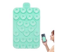 Suction Phone Mount,Double-Sided Love Anti-Slip Phone Holder | Strong Suction Mobile Case, Silicon Adhesive Case for Men, Women, Various Mobile