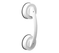 Suction Shower Grab Bar Anti Slip Plastic Bathroom Handle for Bathtub Toilet Wall Grip No Drilling Safety Glass Door Cup Secure Easy Installation (Gold)
