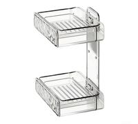 Suction Soap Holder Double Layer No Drill Drain