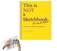 suction This Is Not A Sketchbook It's An Art Class, Sketch Book, Sketchbook, Yellow Drawing Notebook With Blank Pages, Creative Sketch Pad, Book with Lined Blank Pages for Kids Adults