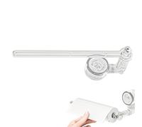Suction Toilet Paper Holder,Bathroom Kitchen Wall Tissue Holder - Cling Film Dispenser Hooks No Drill Washroom Organizer for Home Restroom Sinks Dorm RV Cabinet Kitchen