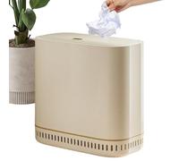 Suction Trash Can - Automatic Lid Bin , Slim Auto Adsorption Dustbin, Bathroom Kitchen , Durable Abs Material Odor Proof Waste Container , Efficient Hands-Free Home Indoor Use | Dorm Kitchen Toilet