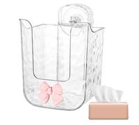 Suction Wipes Dispenser, Suction Wipes Holder,Towel Organizer Dispenser - Wall Mounted Tissue Box Dispenser, Tissue Box Dispenser, Wipe Container Box