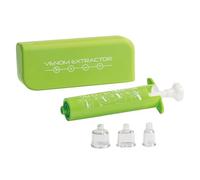 Suction with Cup Remover Extractor for Hiking Camping Vacuum Extraction for Poison Removal Outdoor Suction Device with Storage Box Practical Insect Poison Vacuum Cleaner for (Green, 15 cm)
