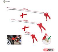 KS Tools 515.1921 Pneumatic Blow Out Pistol Set, 3 Pcs, 95-510mm