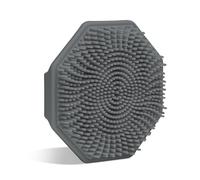 Sud Scrub® Antimicrobial Silicone Face Scrubber, 1 Pack, Gentle Face Exfoliator for Sensitive Skin, Eco Friendly Facial Cleansing Brush for Acne, Exfoliating Face Brush for Men and Women (Charcoal)