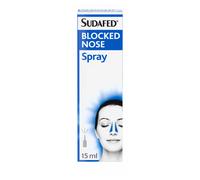 Sudafed Blocked Nose Nasal Spray Congestion Relief Up to 10 Hours - 15ml