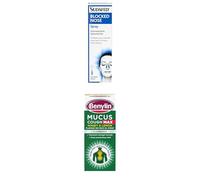 Sudafed Blocked Nose Spray (1 x 15ml) & Benylin Mucus Cough Max, Honey and Lemon Flavour (1 x 150ml) Bundle