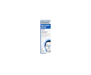Sudafed Blocked Nose Spray, Relief from Congestion Caused by Head Cold and Allergies, Sinusitis, Helps Clear The Nasal Passage, Lasts Up to 10 Hours
