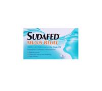 Sudafed Mucus Relief Triple Action 16 Tablets - Paracetamol, Guaifenesin & Phenylephrine for Congestion, Pain & Cough