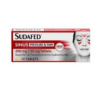 Sudafed Sinus Pressure & Pain 200mg/30mg tablets - 12 tablets