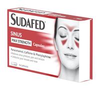 Sudafed Sinus Relief Capsules Max Strength - 16 Capsules