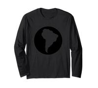 Sudamerica Brazil Argentina Map big South America Latin Long Sleeve T-Shirt