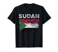 Sudan Flag Distressed - Men Women Kids - Sudanese Flag T-Shirt
