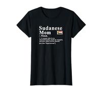 Sudanese Mom Definition Superwoman Flag T-Shirt