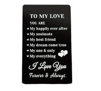 Sudaporn I Love You Gifts for Couples to my love wallet card for Husband Wife Wedding Birthday Gifts for Women Men Long Distance Gift for Boyfriend Girlfriend Birthday Christmas Gifts for Him Her…