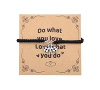 Sudaporn Inspirational Checkered Flag Racing Gifts Black and White Flag Pendant Bracelet for Racer Car Driver Positive Motivational Gift Cars Race Flags Accessory for Drag Racing Race Day Gift