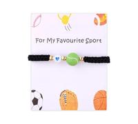 Sudaporn Sport Bracelet for Soccer Tennis Team Member Vacation Gift Sport Themed Party Favor Accessories Keepsake for Women Men, S, zircon gemstone