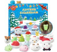 sudatong Advent Calendar 2025 for Kids - 24 Days Christmas Countdown with Mochi Squishy Toys, Surprises Xmas Stress Relief Gift for Boys & Girls, Reusable - 24 Pack