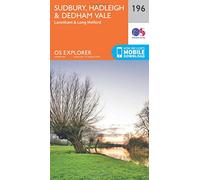 Explorer 196 Sudbury, Hadleigh & Dedham Vale Map With Digital Version - Orange, Orange One Size