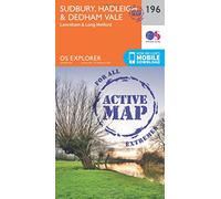 Sudbury, Hadleigh & Dedham Vale Map | Weatherproof | Lavenham & Long Melford | Ordnance Survey | OS Explorer Active Map 196 | England | Walks | Hiking | Maps | Adventure