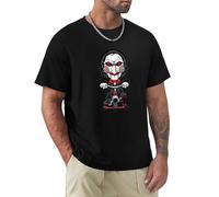 Sudden Saw Movie Jigsaw Halloween Mens Graphic T-Shirt L Black